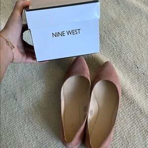 Pink Suede Nine West Women’s Flats